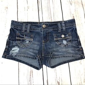 WallFlower Blue Jeans Denim Shorts  Sz 7